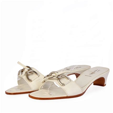 white prada heel|white prada kitten heels.